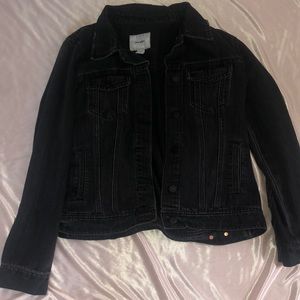 Black jean jacket